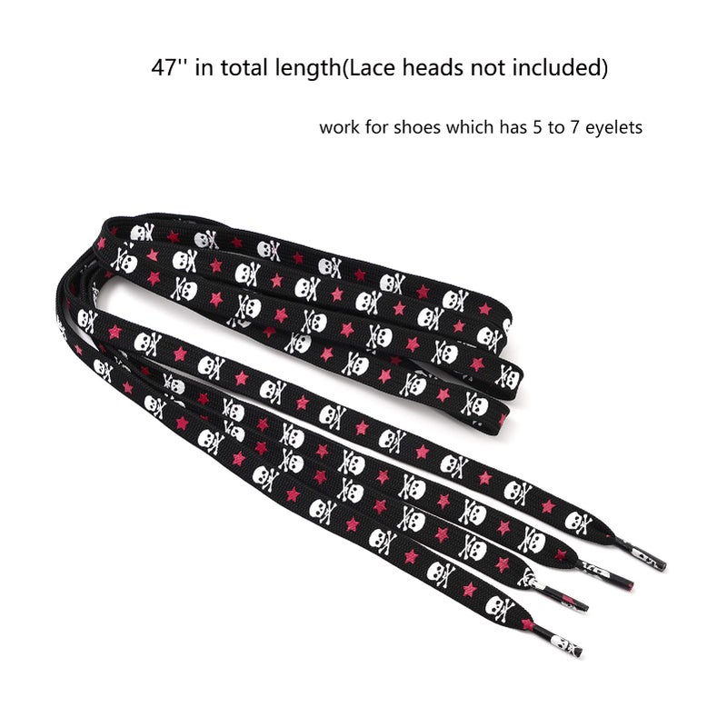Xiazw 47" Cool Flat Women Men Shoelace Shoe Laces String,2 Pair Pack (Pink) - Image 2